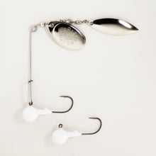 Load image into Gallery viewer, Jig Spinner • White • #3 (plastic bait not included)