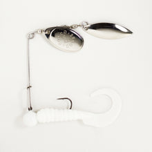 Load image into Gallery viewer, Jig Spinner • White • #3 (plastic bait not included)