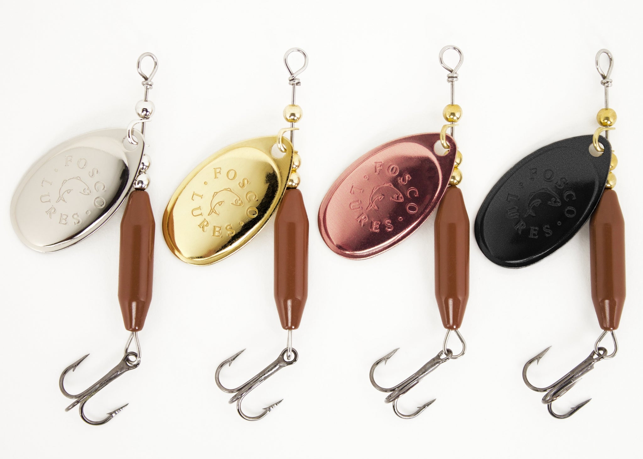 Fosco Handmade Fishing Lures • Brown Inline Spinner • Made By Hand In Canada  – Fosco Fishing Lures