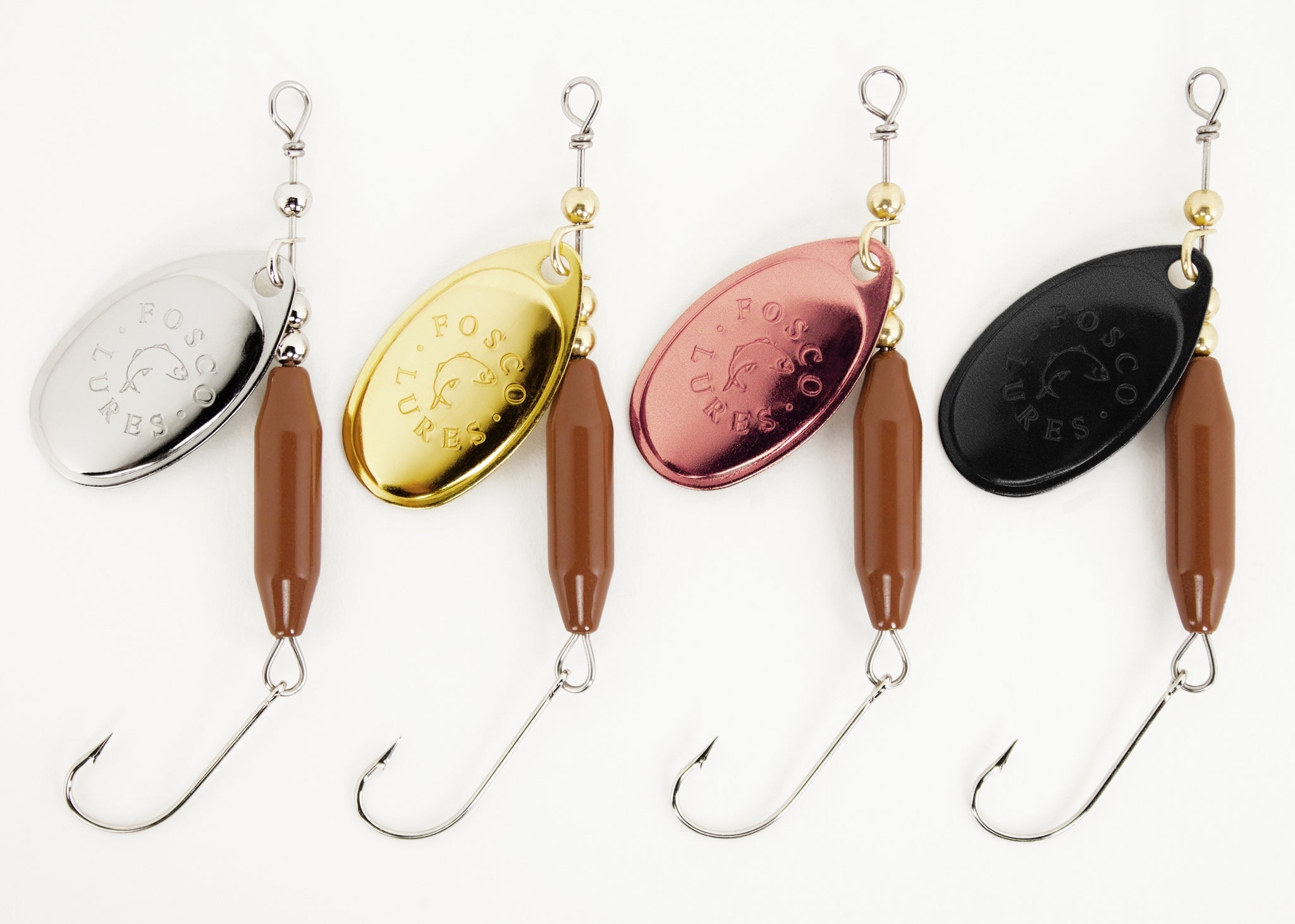 Fosco Handmade Fishing Lures • Brown Inline Spinner • Made By Hand In  Canada – Fosco Fishing Lures