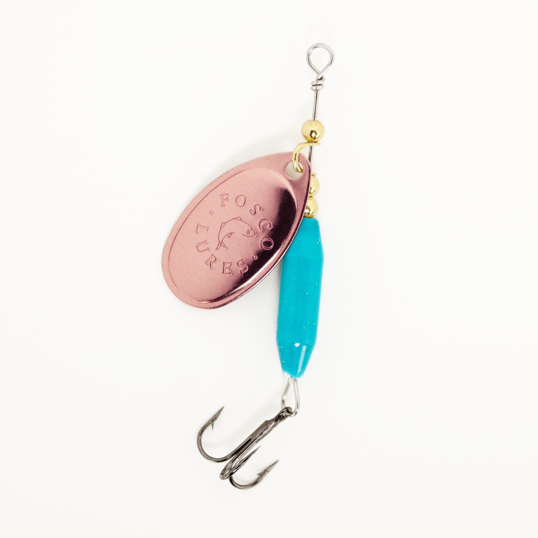 Fosco Handmade Fishing Lures • Pink Inline Spinner • Made By Hand