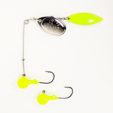 Load image into Gallery viewer, Jig Spinner • Chartreuse • #3 (plastic bait not included)
