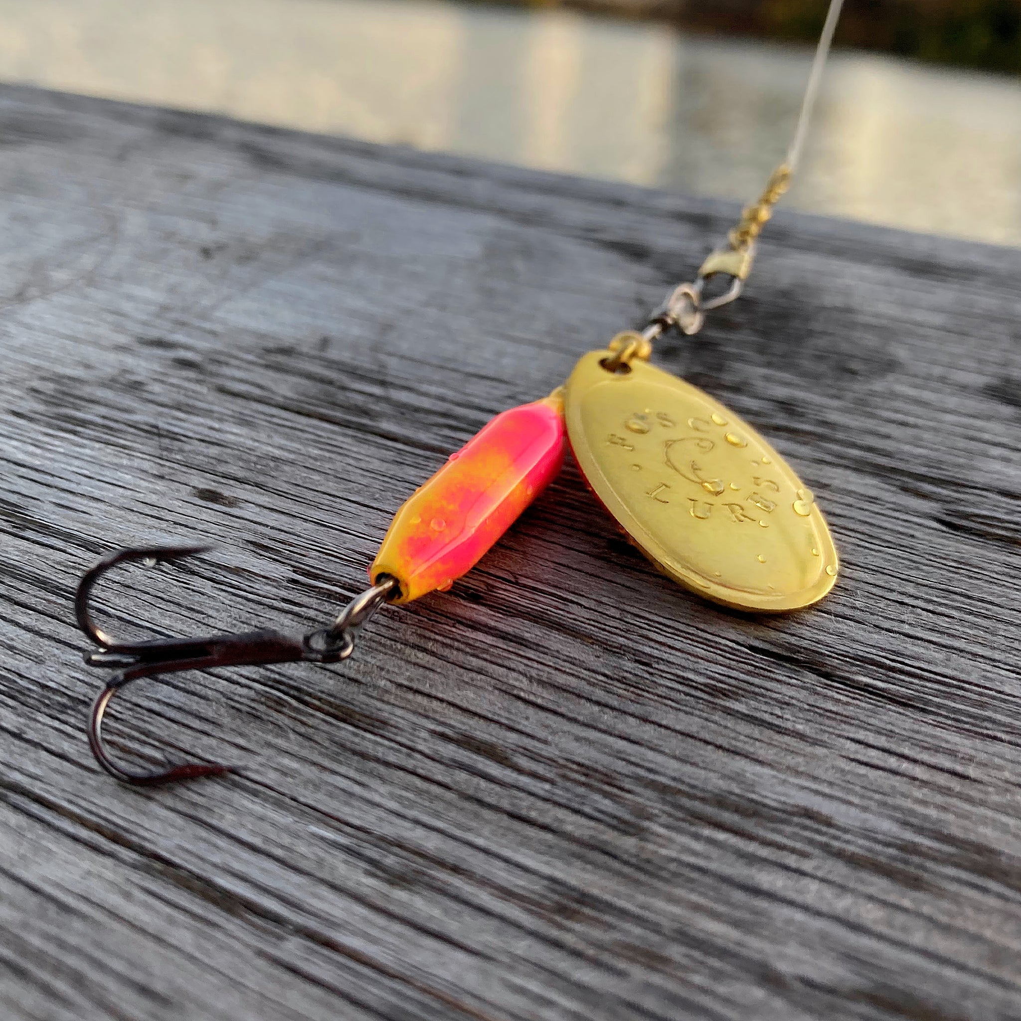 Fosco Handmade Fishing Lures • Pink Lemonade Inline Spinner • Made By Hand  In Canada – Fosco Fishing Lures
