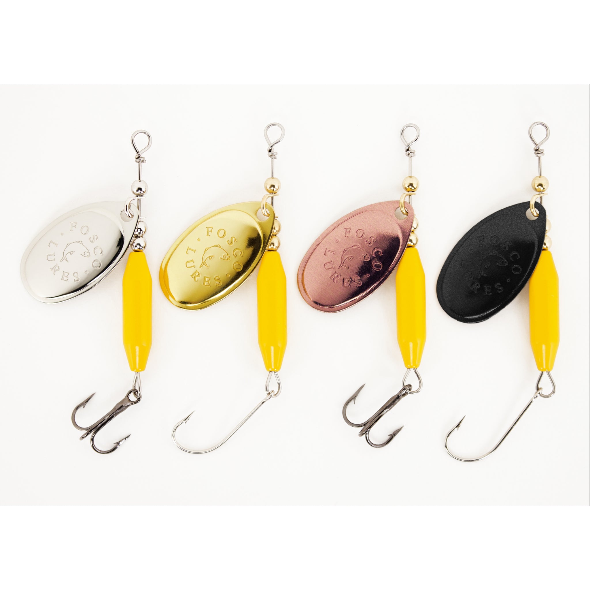 Fosco Handmade Fishing Lures • Yellow Inline Spinner • Made By Hand In  Canada – Fosco Fishing Lures